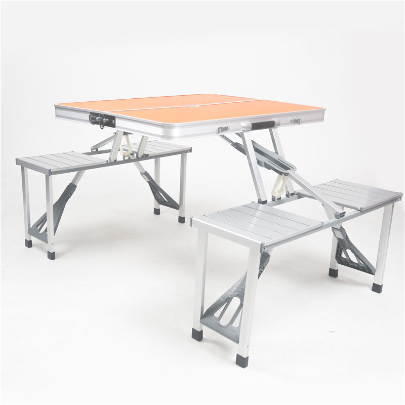 Foldable Camping Table and Stool Set 012