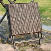 Rattan folding footrest / stool WZF04