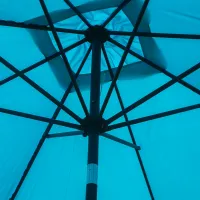 garden umbrella with crank and tilting system