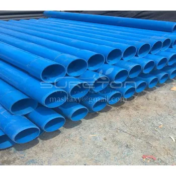 Tubos de revestimento de PVC de poço profundo de alta pressão para abastecimento de água Tubos de plástico de PVC