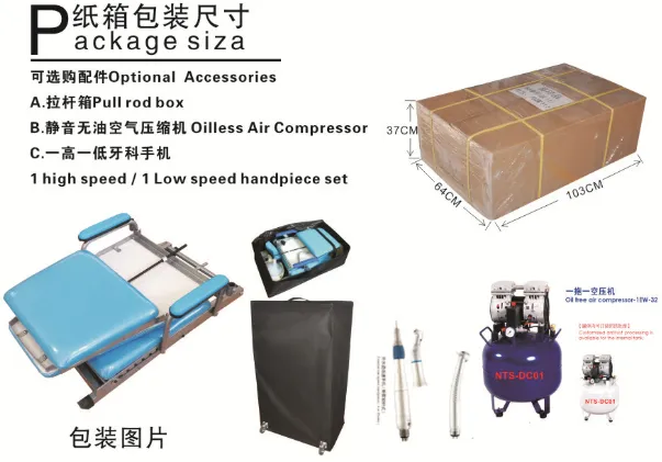 folded dental unit chairt