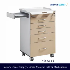 Dental Cabinet Trolley For Instrument Storage & Surgery 5 Drawers NTS-G14-1