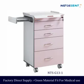 Dental Cart Mobile Cabinet Movable Trolley 4 Drawers NTS-G13-1