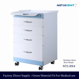 New Model Stainless Steel Mobile Dental Instrument Table NTS-BN4