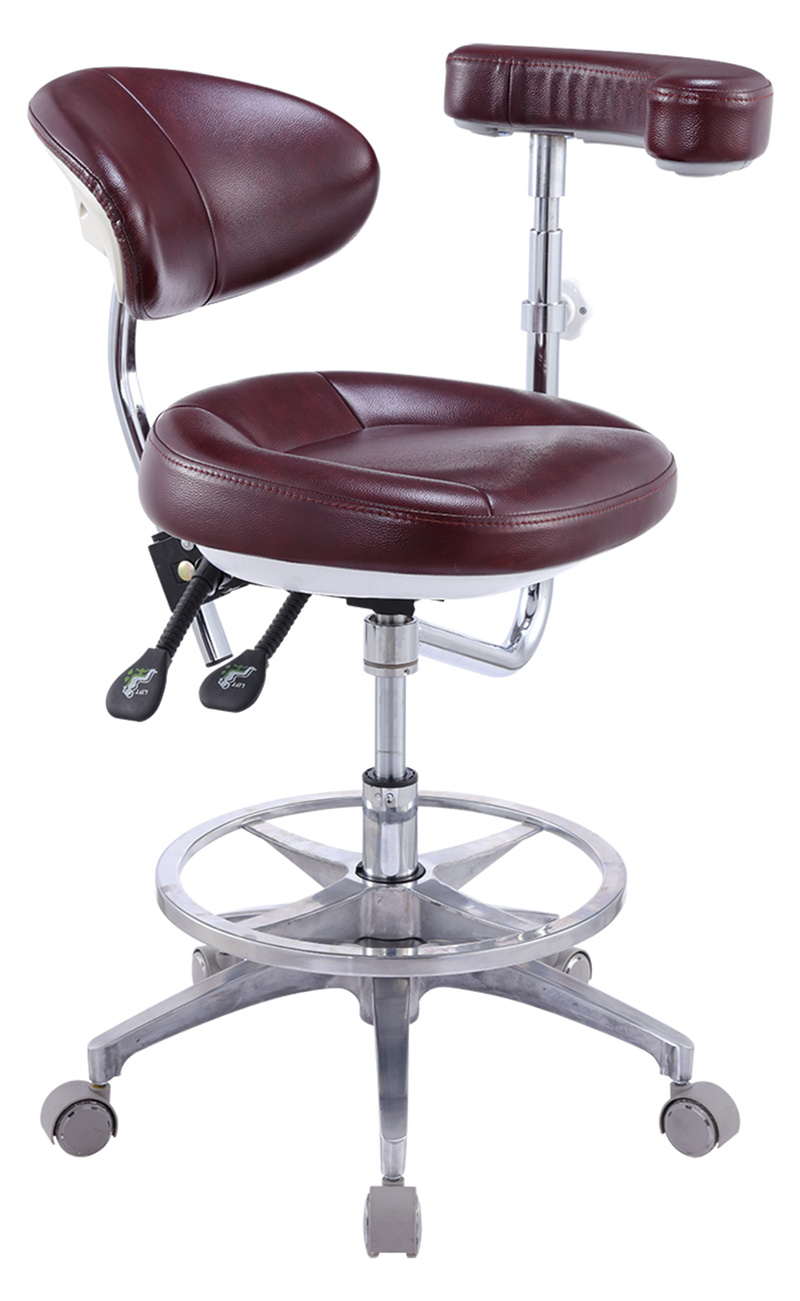 Fashionable Doctor Stool Soft Doctor Chair Microfiber Leather