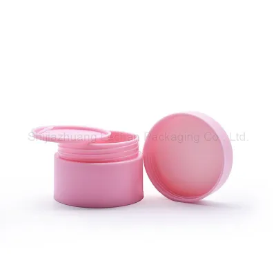 高品质白色蓝色粉红色化妆品霜罐塑料瓶和罐