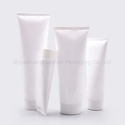 Travel Use White Plastic Bottles with Screw Cap for Cosmetic