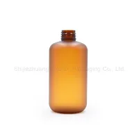 Usine de gros de bouteilles de lotion en plastique givré ambre