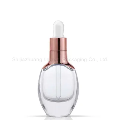 Colorful Essential Oil Bottles Clear Glass Bottles with Aluminum Cap