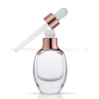 Luxury Essential Oil Bottles Clear Glass Bottles with Aluminum Cap
