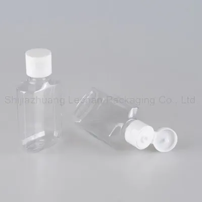 low price plastic bottle with flip cap for alcohol hand wash 50ml hand sanitizer bottle