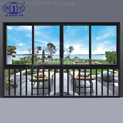 Fenêtres et portes en aluminium en aluminium de Chambre superbe et double fenêtre coulissante en verre en aluminium série 95 de la fenêtre coulissante
