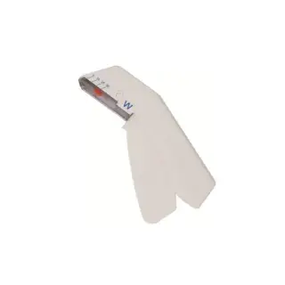Disposable Skin Stapler is a lever action skin stapler with a unique angled head that is designed to provide a clear view of your work from your normal vantage point.