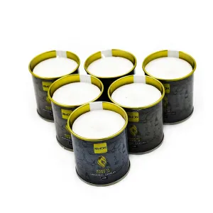 24- 26 hours 1 day unscented round tin box Jewish memorial candle
