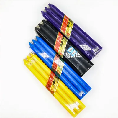 Velas baratas al por mayor Velas de cera de parafina personalizada Color Stick Vela