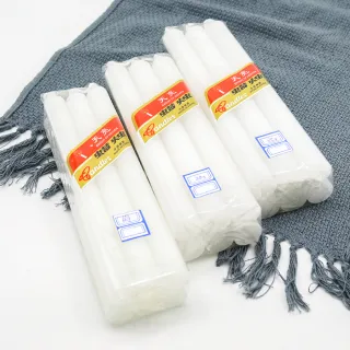 China fazendo vela branca de cera de parafina para uso doméstico