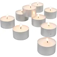 China 4Hrs Best Price Shopping Paraffin Wax White Tea Light Candle