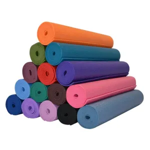 Esterilla de yoga de PVC de un solo color