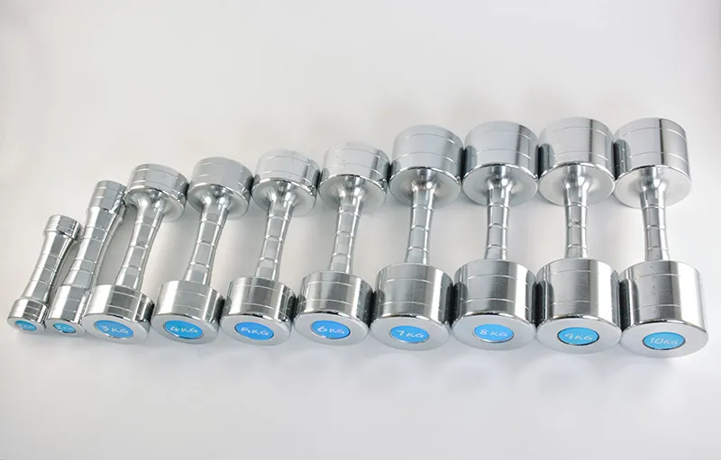 Electroplating Chrome Fixed Dumbbell