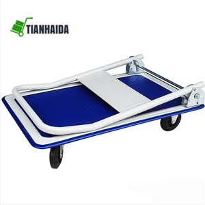 Warehouse Platform Hand Trolley Steel Folding Heavy Duty Platform Hand Truck Cart  PH150