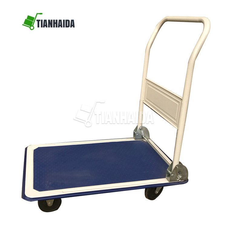 Warehouse Platform Hand Trolley Steel Folding Heavy Duty Platform Hand Truck Cart  PH150