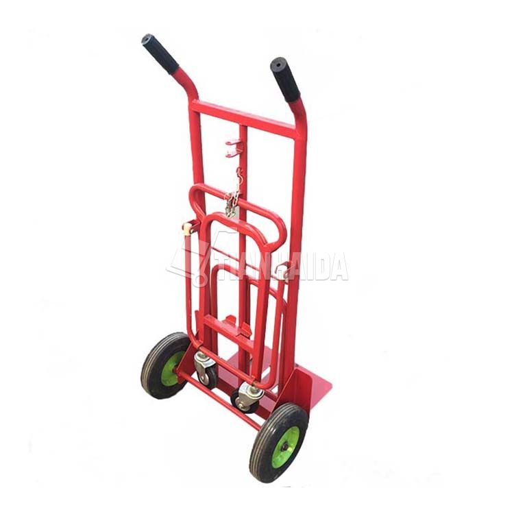 HT1824 Foldable 4 Wheels 3 In 1  Steel Hand Truck Trolley Cart Dolly