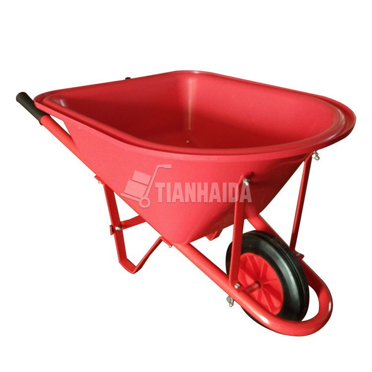 WB0200 Custom toys lightweight garden tools mini kids plastic wheelbarrow