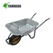 WB6414 Heavy Duty Galvanised Metal Wheelbarrow For Garden