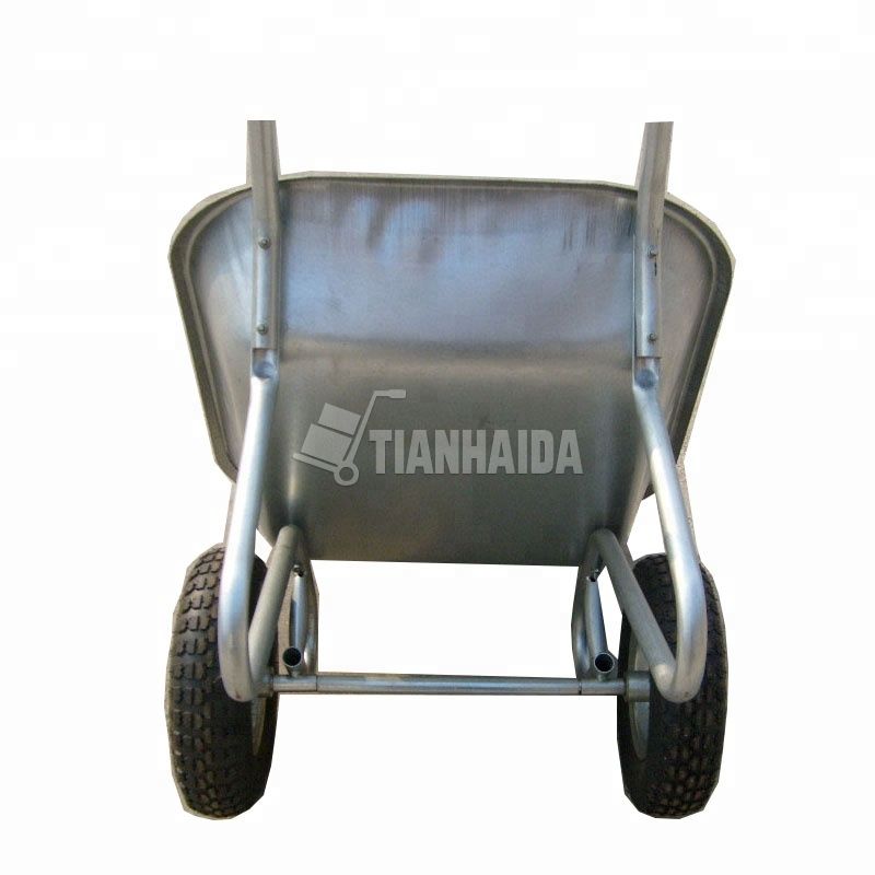 2 Pneumatic wheels wheel barrow garden double wheels wheelbarrow
