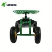 Adjustable seat storage garden work seat cart/hand trolley TC4501