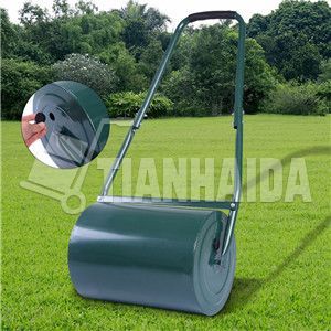 collapsible handles and drum scraper steel grass lawn roller TI-23