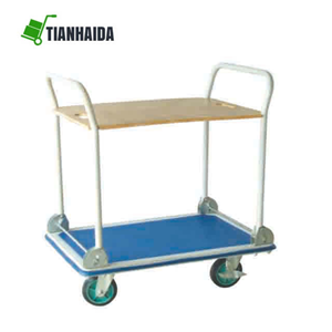 carrello a mano a due piani, carrello a mano a due strati, carrello a mano a due strati, carrello a mano a due livelli PH3002