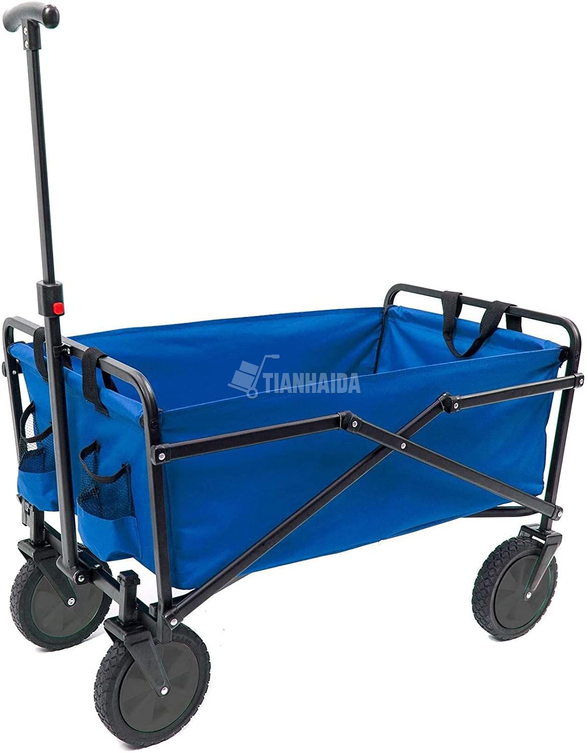Carrello Pieghevole Da Esterno 73x42,5x46 Cm - Nero, Per Spiaggia E Campeggio