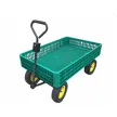 Four wheels plastic mesh garden beach wagon cart trolley TC1858