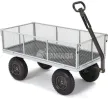 Heavy-Duty Steel Yard Dump Wagon Utility Cart with Removable Sides GOR1000