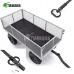 Heavy-Duty Steel Yard Dump Wagon Utility Cart with Removable Sides GOR1000