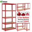 5 Tier Heavy Duty Garage Adjustable Warehouse Metal Shelving Racks Storage Rack THD-S15073