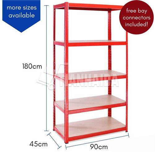  Goods storage shelf steel industrial racking garage shelving storage metal boltless shelf racks for workshop  HD-3600