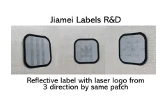 Reflective Label Laser Logo Changes From Different Side