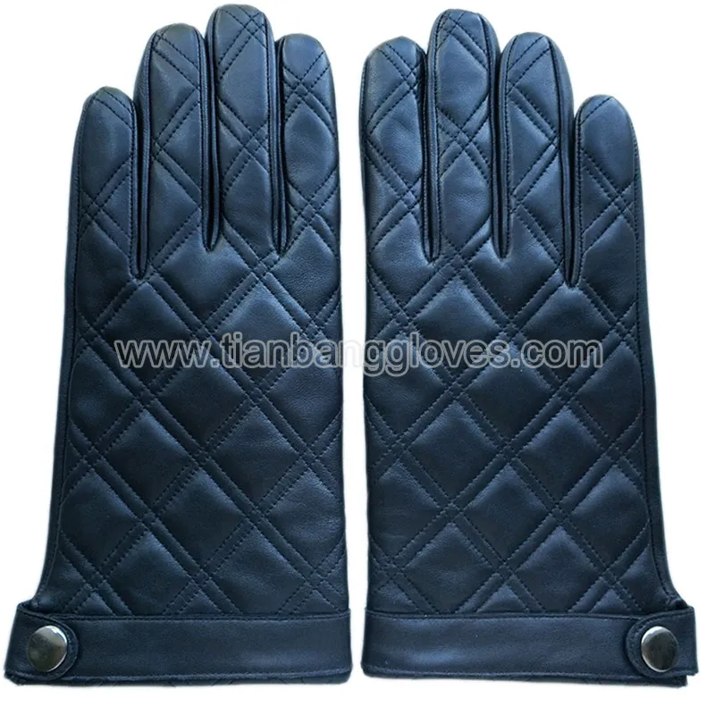 thick winter leather gloves for men