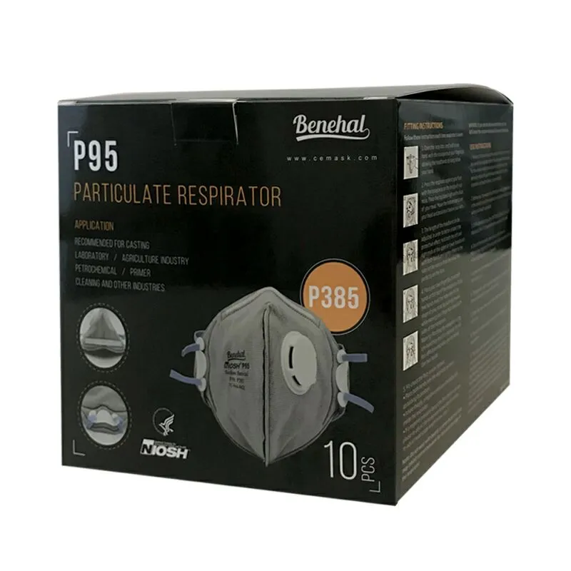 NIOSH P95 Folded Valved Disposable Particulate Respirator