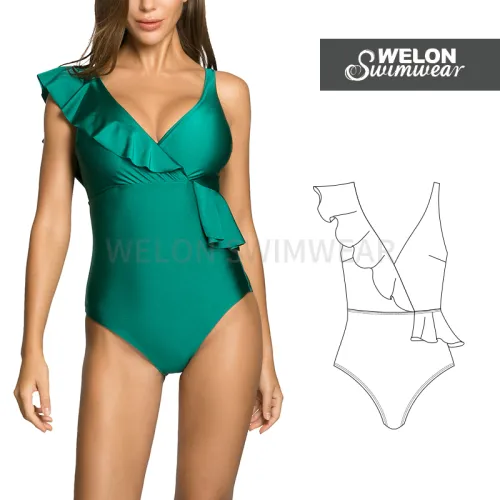 Asymmetric Design Swimsuit