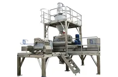 Double shaft paddle mixer system