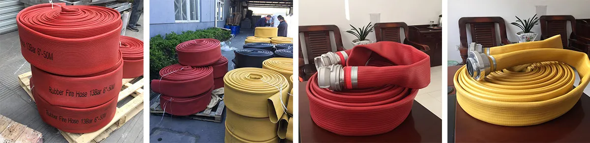 Double-sided nitrile rubber fire hose