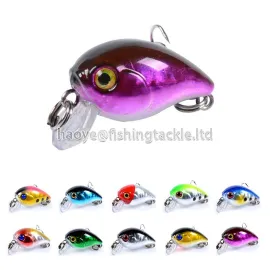 10 colors mini rock Crank plastic fishing lure 3cm/3.1g21-C0067
