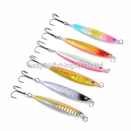 6-color iron plate lead fish metal lure 6.5cm/21.4g