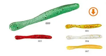 8x Fishing Worms Lifelike Simulation for Freshwater 7cm Built in