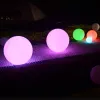 Lumière solaire extérieure de boule de LED imperméable multicolore en plastique