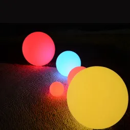 Lâmpada de esfera solar de plástico multi cor impermeável externa LED