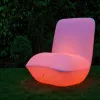 Venda quente de LED recarregável com brilho, cadeira de led luminosa